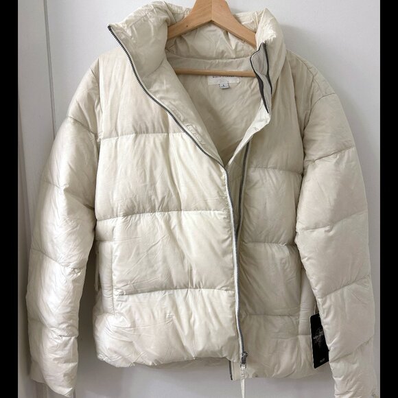 Basin and Range Cropped Down Puffy Jacket EGGSHELL L - Picture 1 of 5